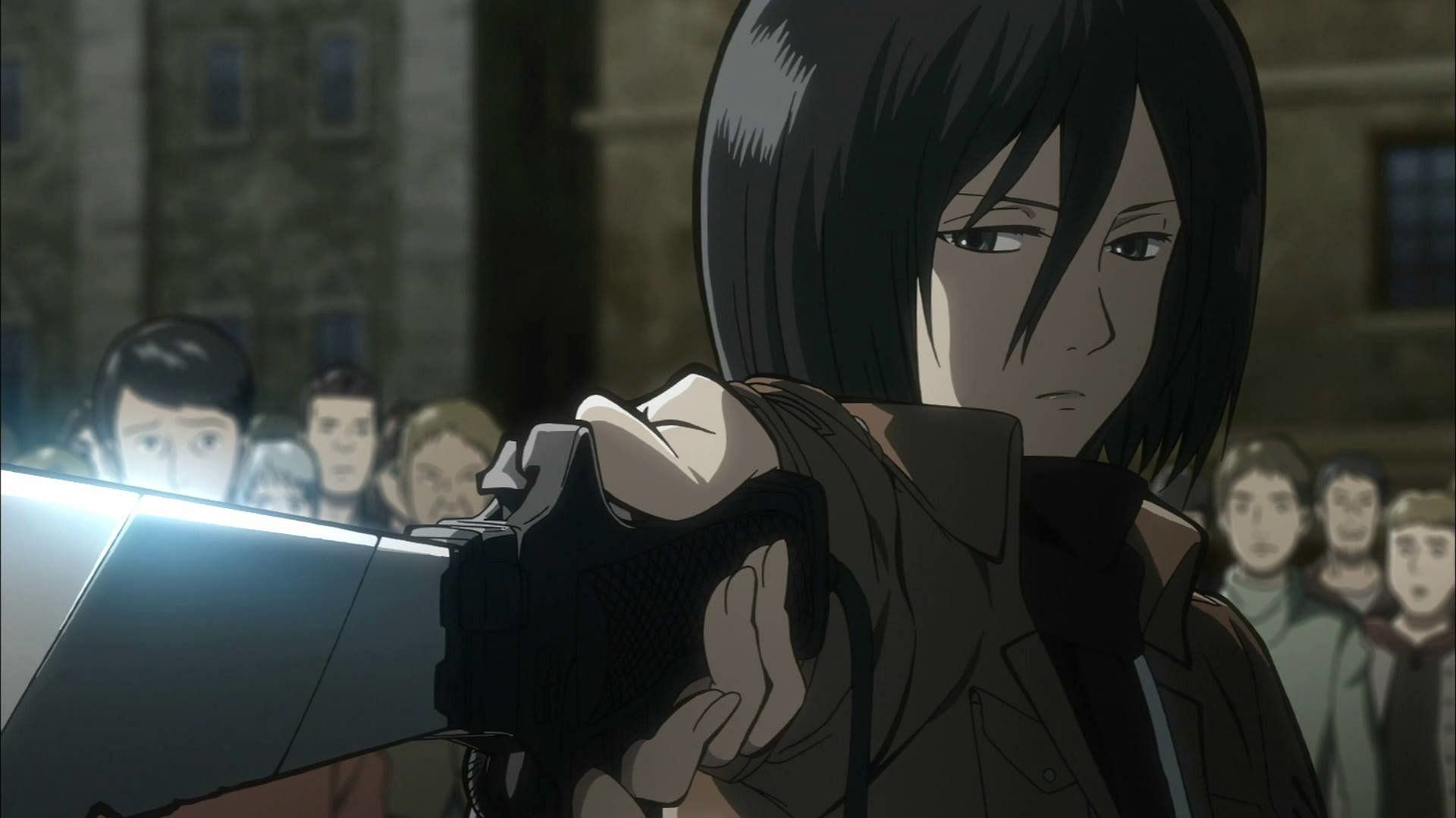 Mikasa Ackerman (Image via Wit studios)